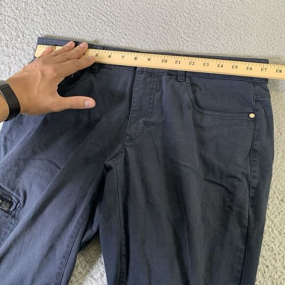 QOR Chino Pants Mens 34x32 Performance Navy Blue Outdoor Zip Pockets 3xDry - Picture 8 of 15